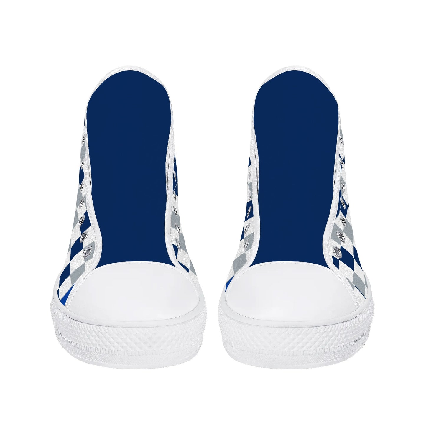 PENN STATE NITTANY LIONS- CHECKERED PATTERN  - Mens High Top Canvas Shoes