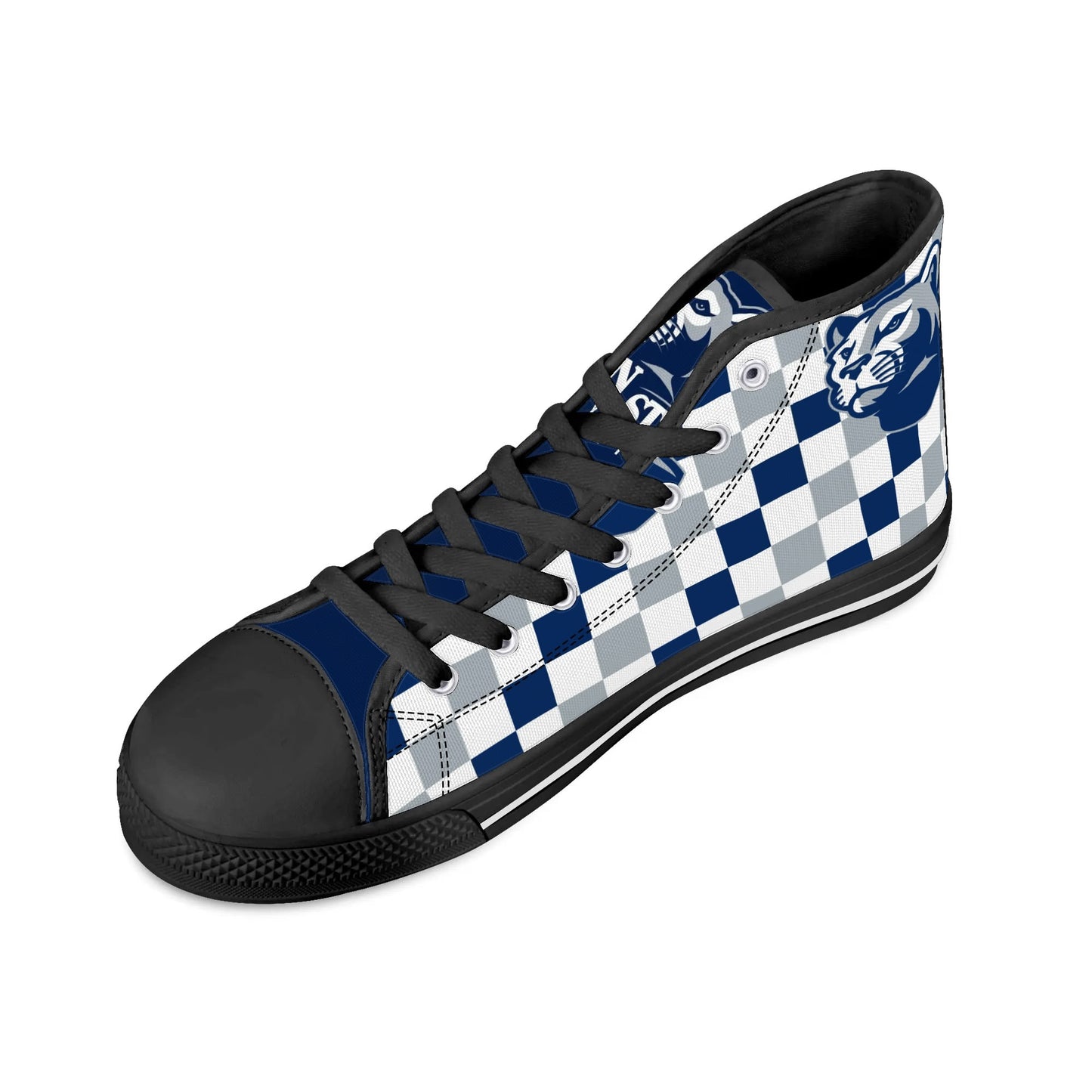 Penn State CHECKERED- Mens High Top Canvas Shoes