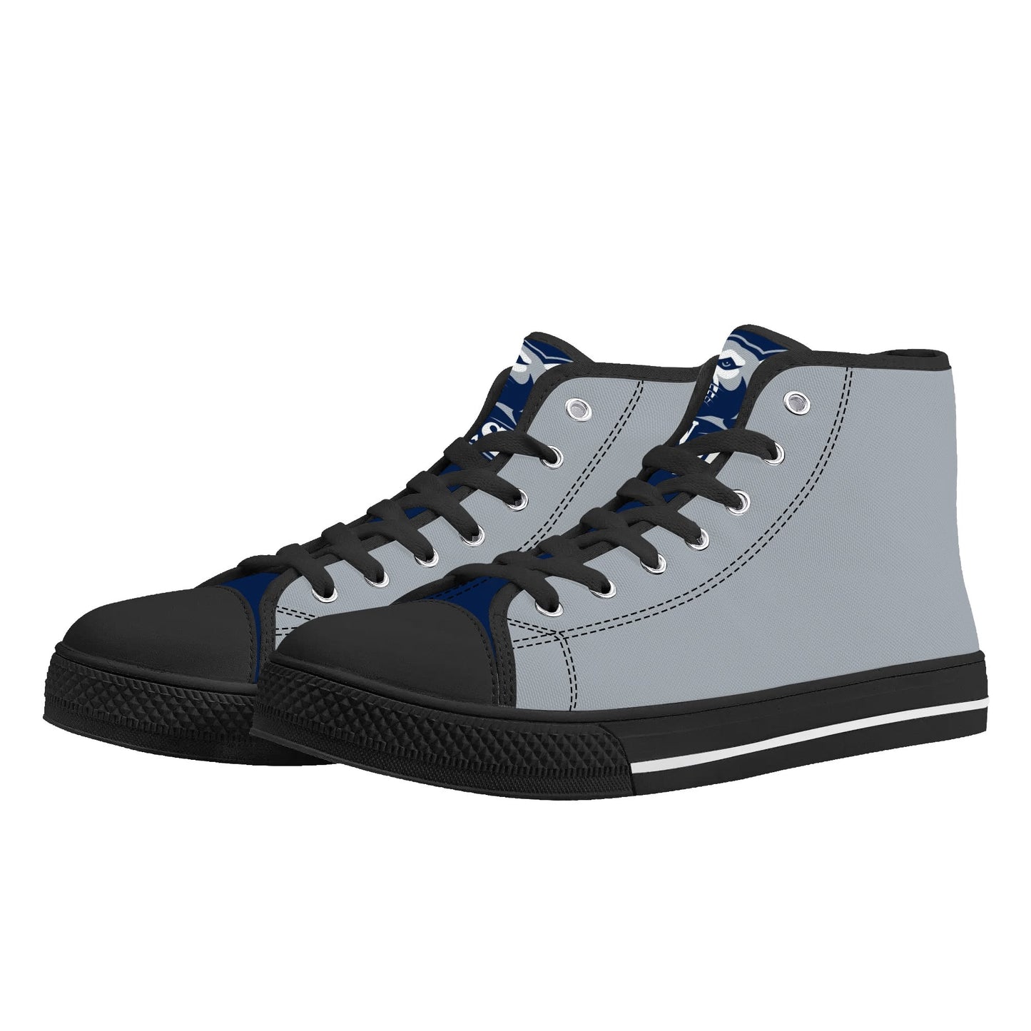 Penn State - Mens High Top Canvas Shoes - Gray