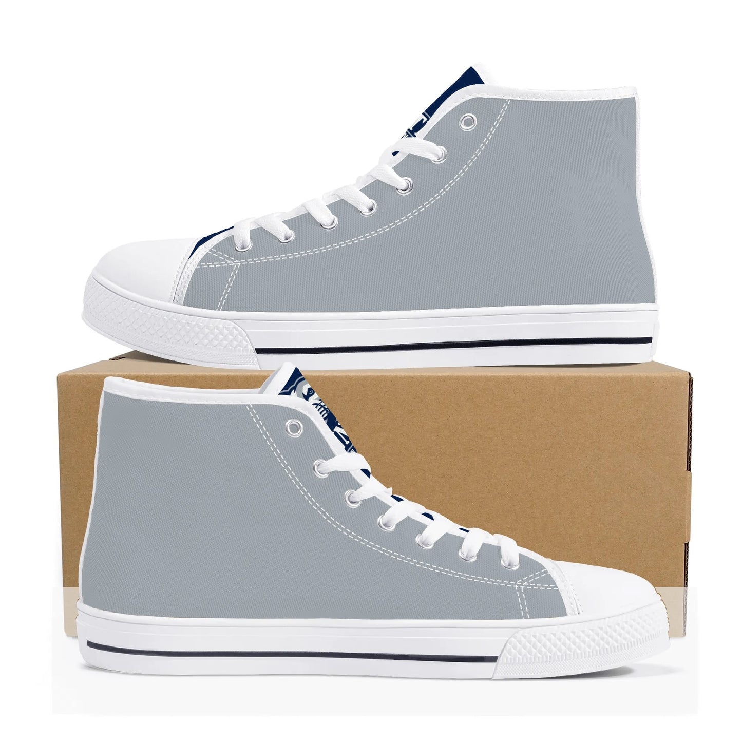 Penn State - Mens High Top Canvas Shoes - Gray