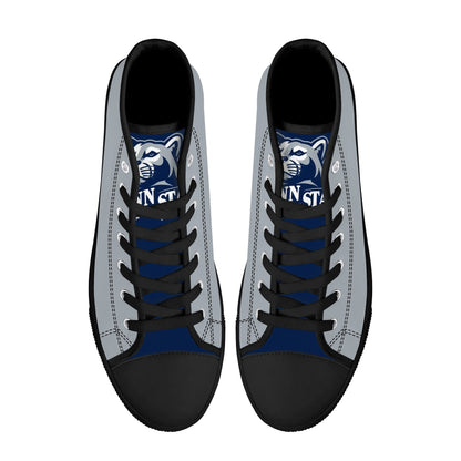 Penn State - Mens High Top Canvas Shoes - Gray