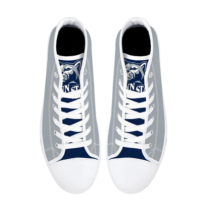 Penn State - Mens High Top Canvas Shoes - Gray