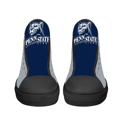 Penn State - Mens High Top Canvas Shoes - Gray