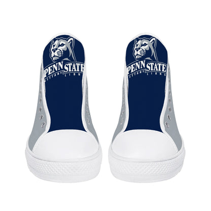 Penn State - Mens High Top Canvas Shoes - Gray