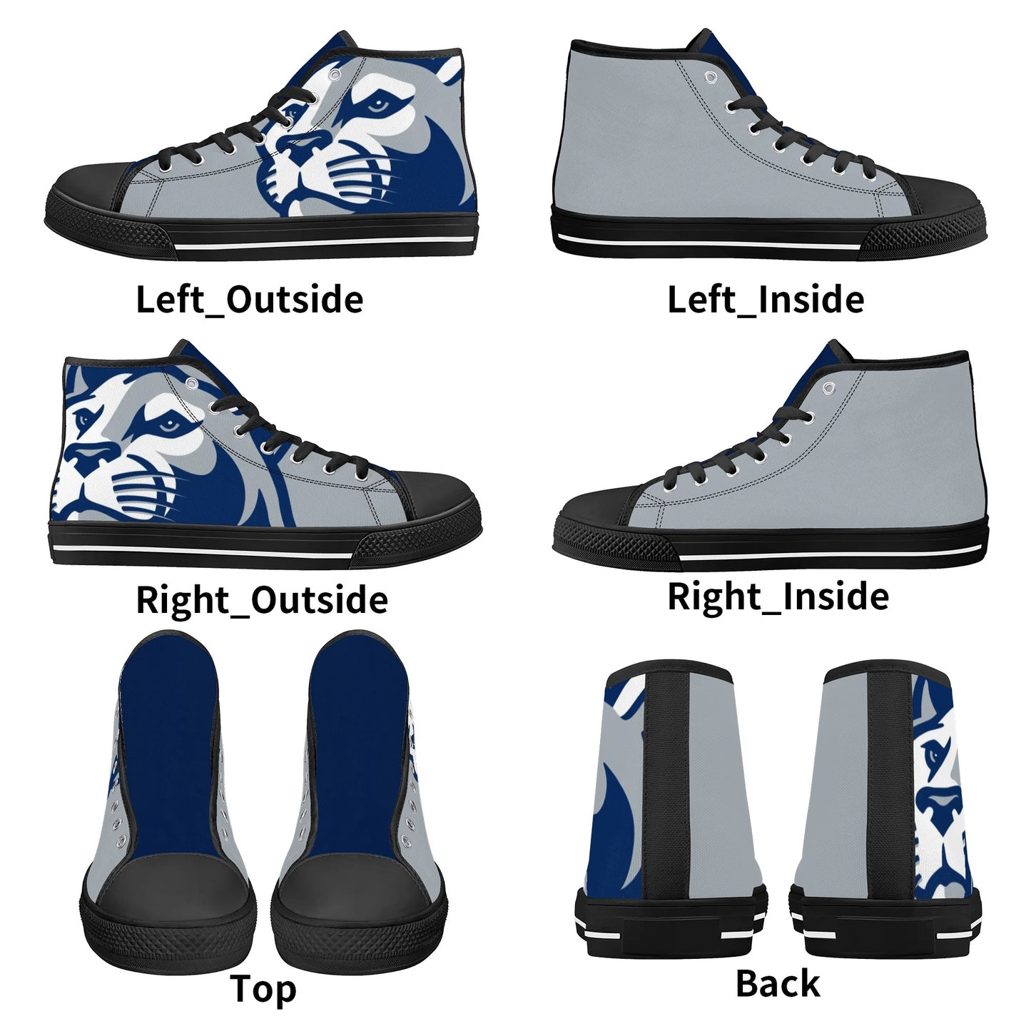 Penn State Nittany Lions - Mens High Top Canvas Shoes