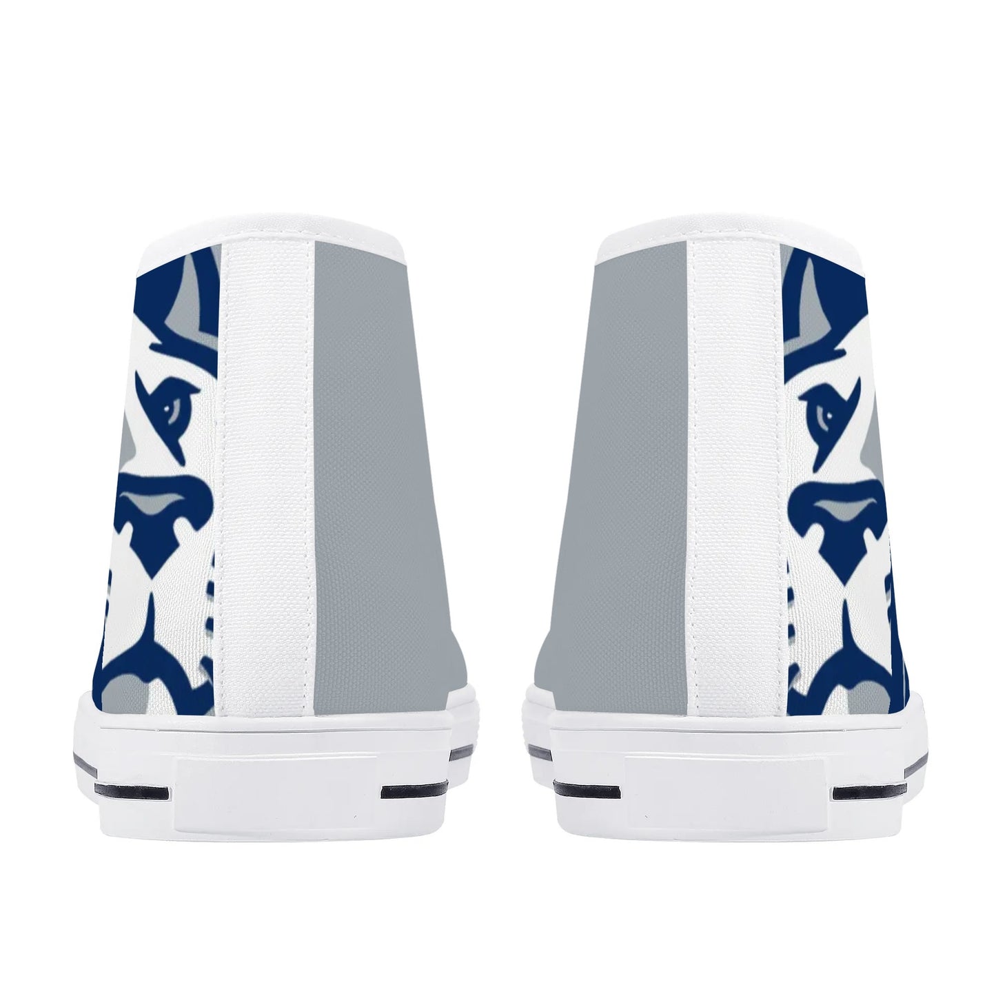 Penns State Nittany Lion - Massive Logo - Mens High Top Canvas Shoes -  Penn State Blue Tongue