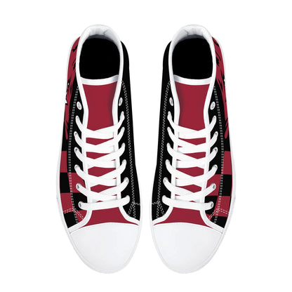 ARKANSAS RAZORBACKS - MASSIVE LOGO - Mens High Top Canvas Shoes