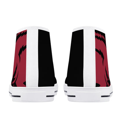 ARKANSAS RAZORBACKS - MASSIVE LOGO - Mens High Top Canvas Shoes