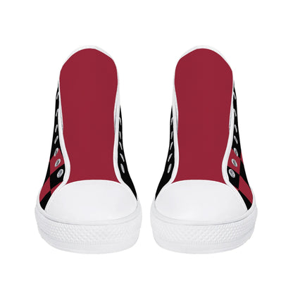 ARKANSAS RAZORBACKS - MASSIVE LOGO - Mens High Top Canvas Shoes