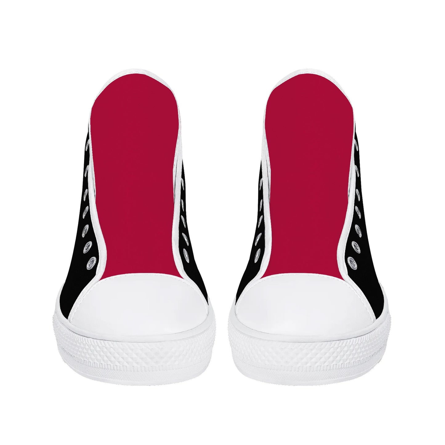 Arkansas Razorbacks LOGO ON SIDE - Mens High Top Canvas Shoes - Red Tongue