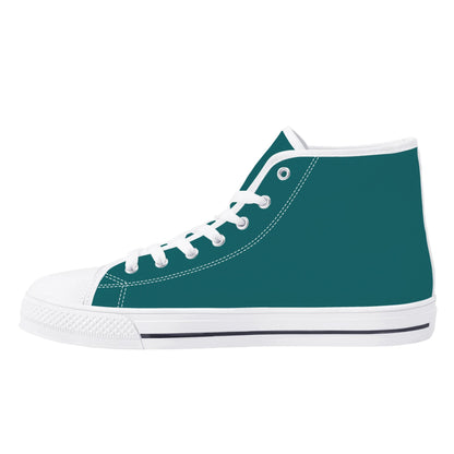 Coastal Carolina Chanticleers - Mens High Top Canvas Shoes - Monochromatic