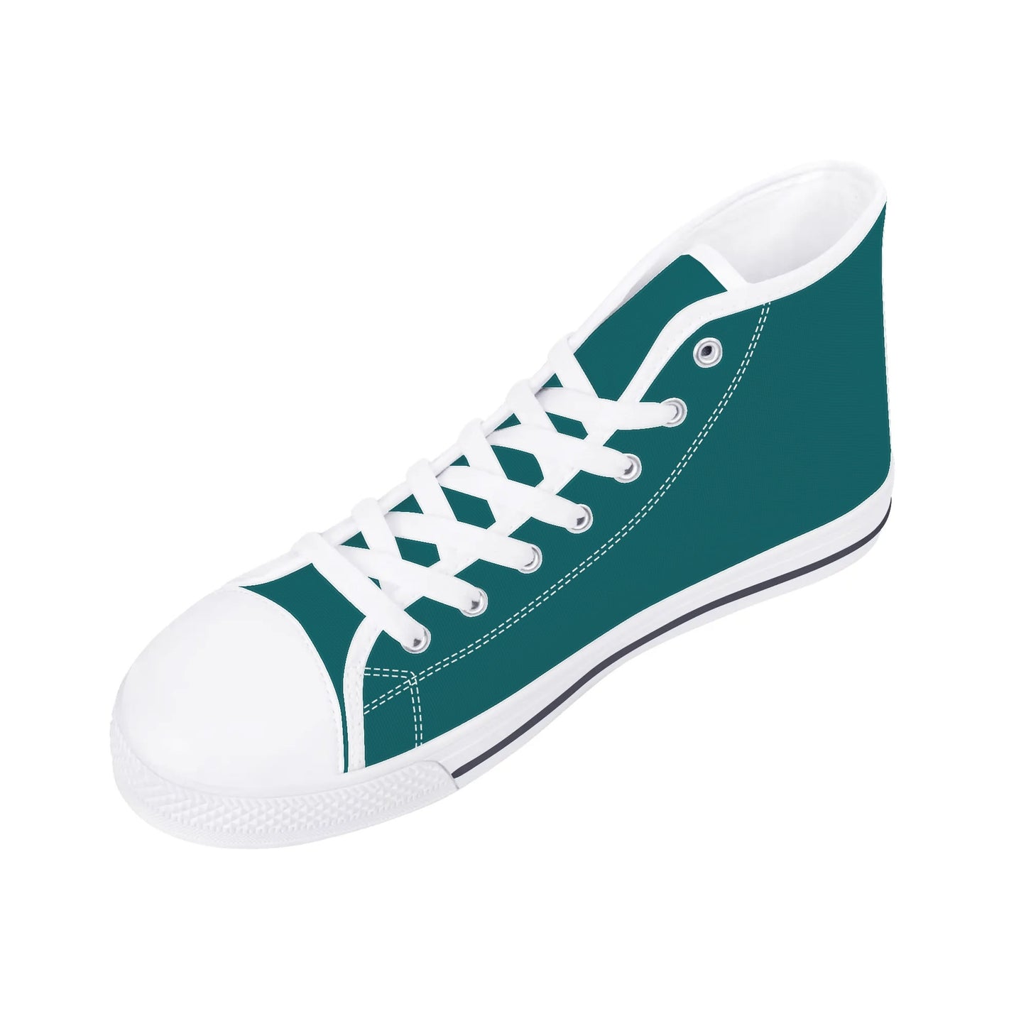 Coastal Carolina Chanticleers - Mens High Top Canvas Shoes - Monochromatic