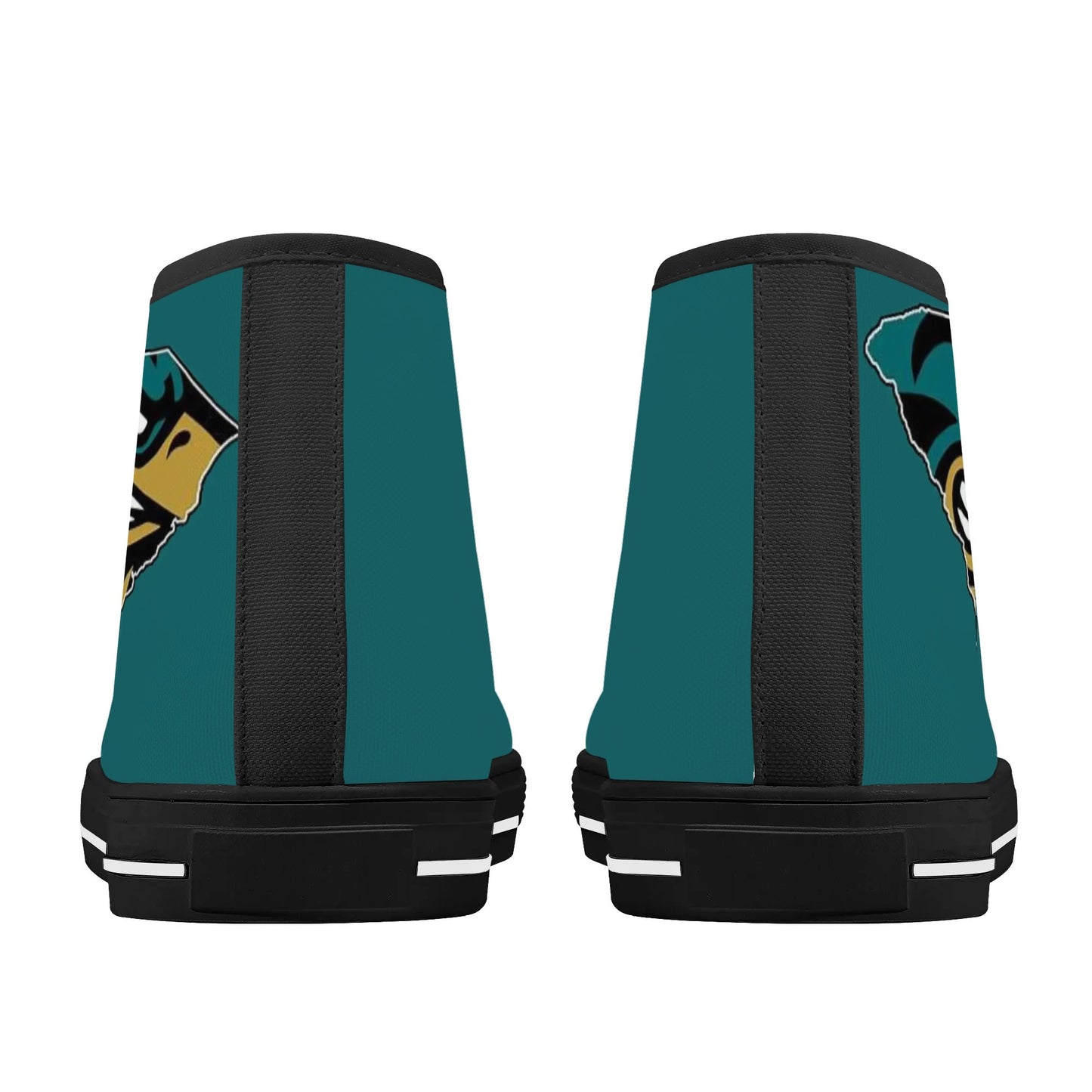 Coastal Carolina Chanticleers - Mens High Top Canvas Shoes - Monochromatic