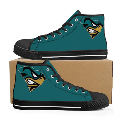 Coastal Carolina Chanticleers Mens High Top Canvas Shoes