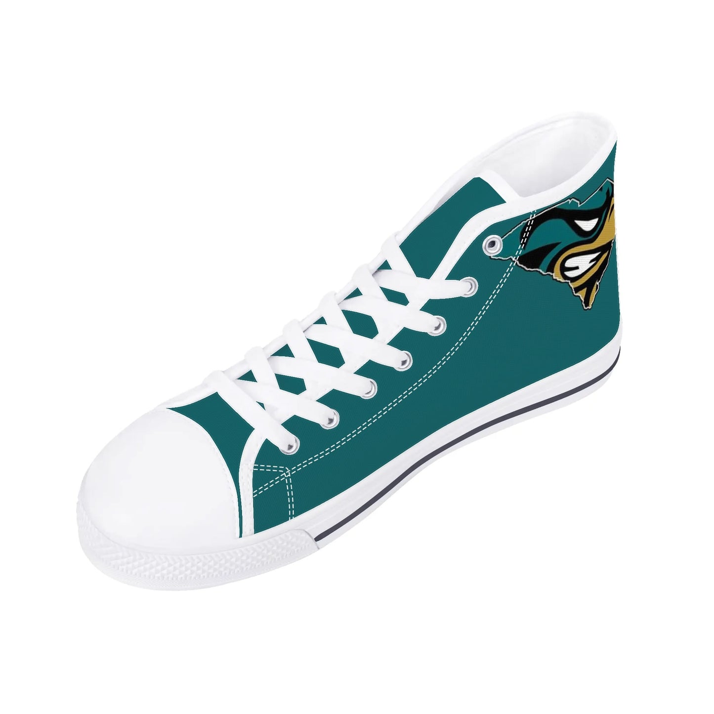 Coastal Carolina Chanticleers Mens High Top Canvas Shoes