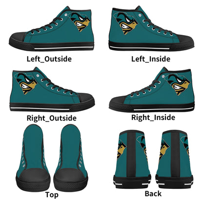 Coastal Carolina Chanticleers Mens High Top Canvas Shoes