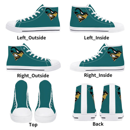 Coastal Carolina Chanticleers Mens High Top Canvas Shoes