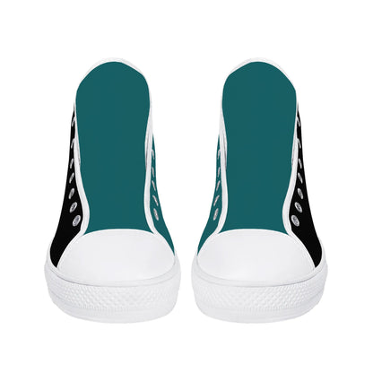 Coastal Carolina - L.O.V.E Chanticleers -  Mens High Top Canvas Shoes