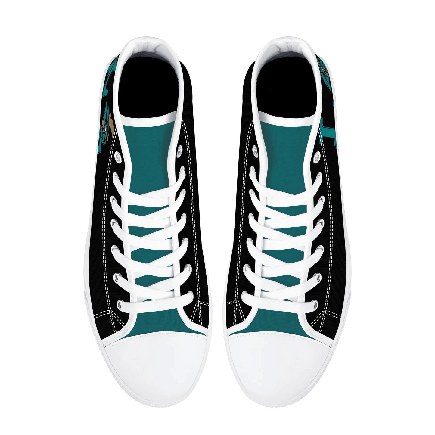 Coastal Carolina - BLACK L.O.V.E. - Mens High Top Canvas Shoes