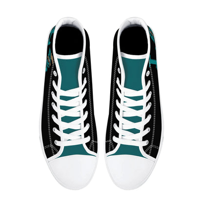 Coastal Carolina - BLACK L.O.V.E. - Mens High Top Canvas Shoes