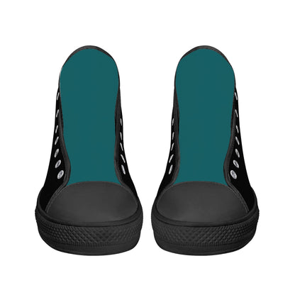 Coastal Carolina - BLACK L.O.V.E. - Mens High Top Canvas Shoes