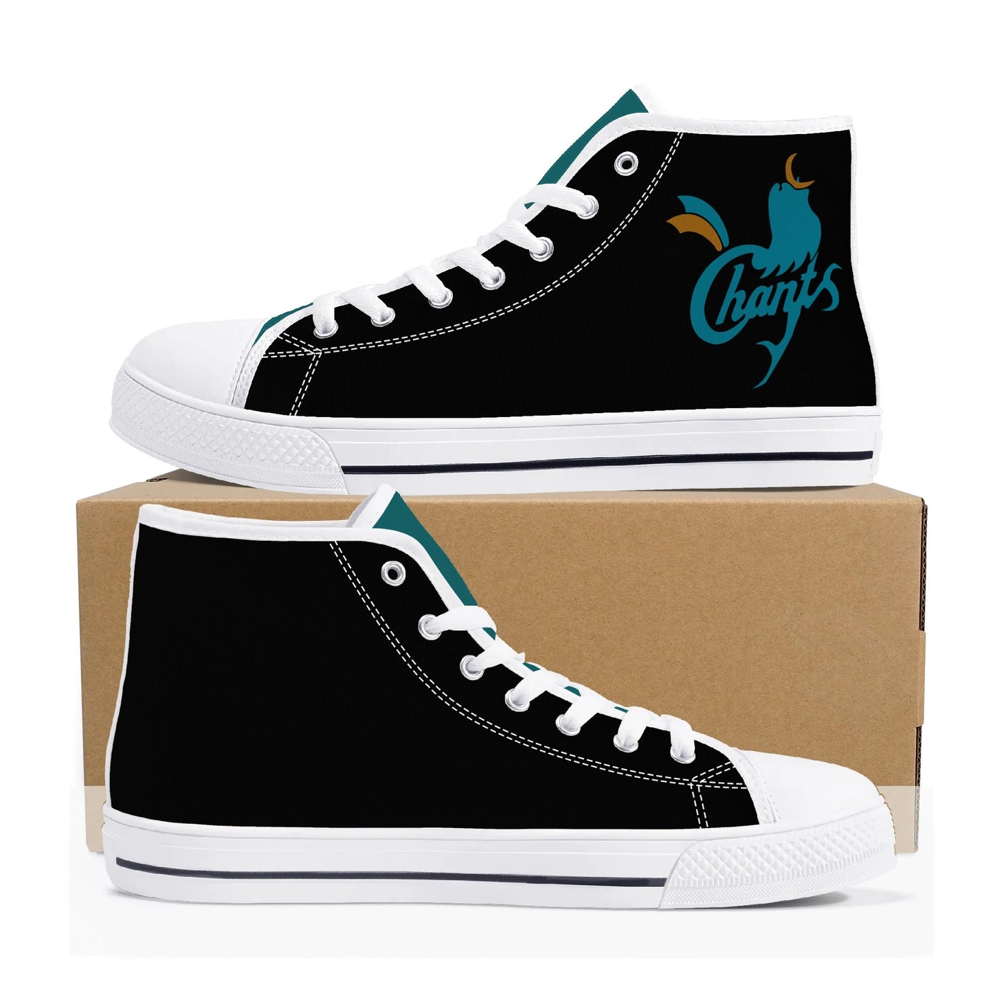 COASTAL CAROLINA CHANTICLEERS - Mens High Top Canvas Shoes