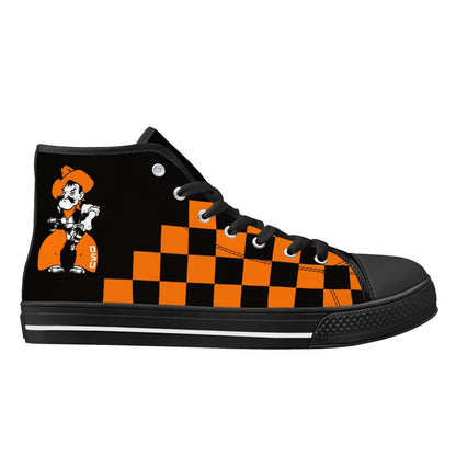 Oklahoma State University Cowboys - Mens High Top Canvas Shoes