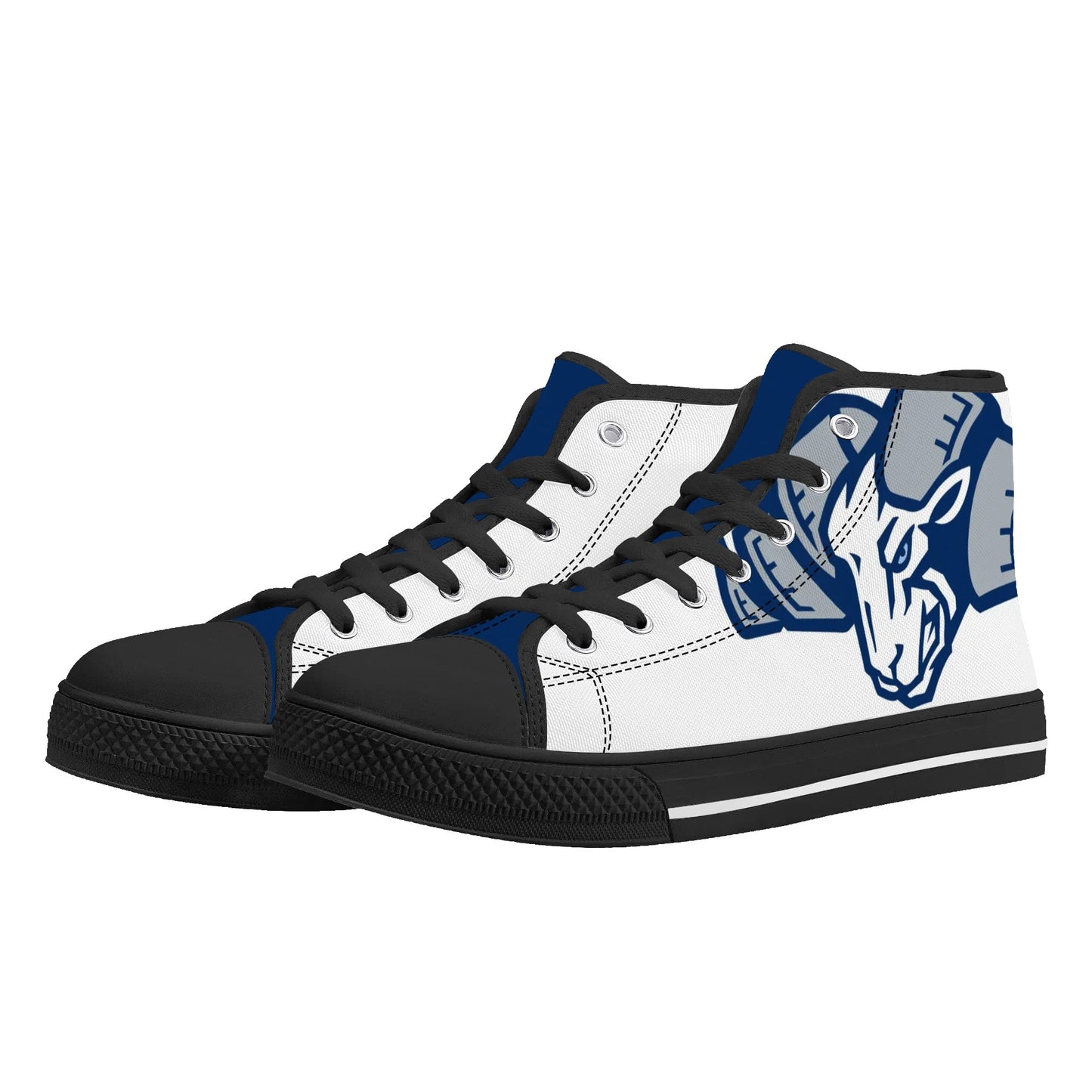 UNC TARHEELS - Mens High Top Canvas Shoes