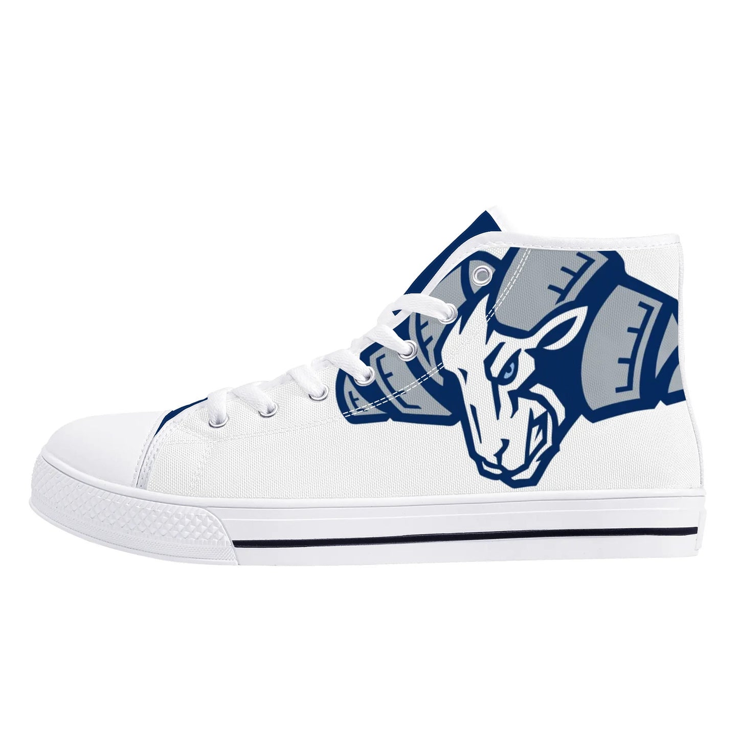 UNC TARHEELS - Mens High Top Canvas Shoes