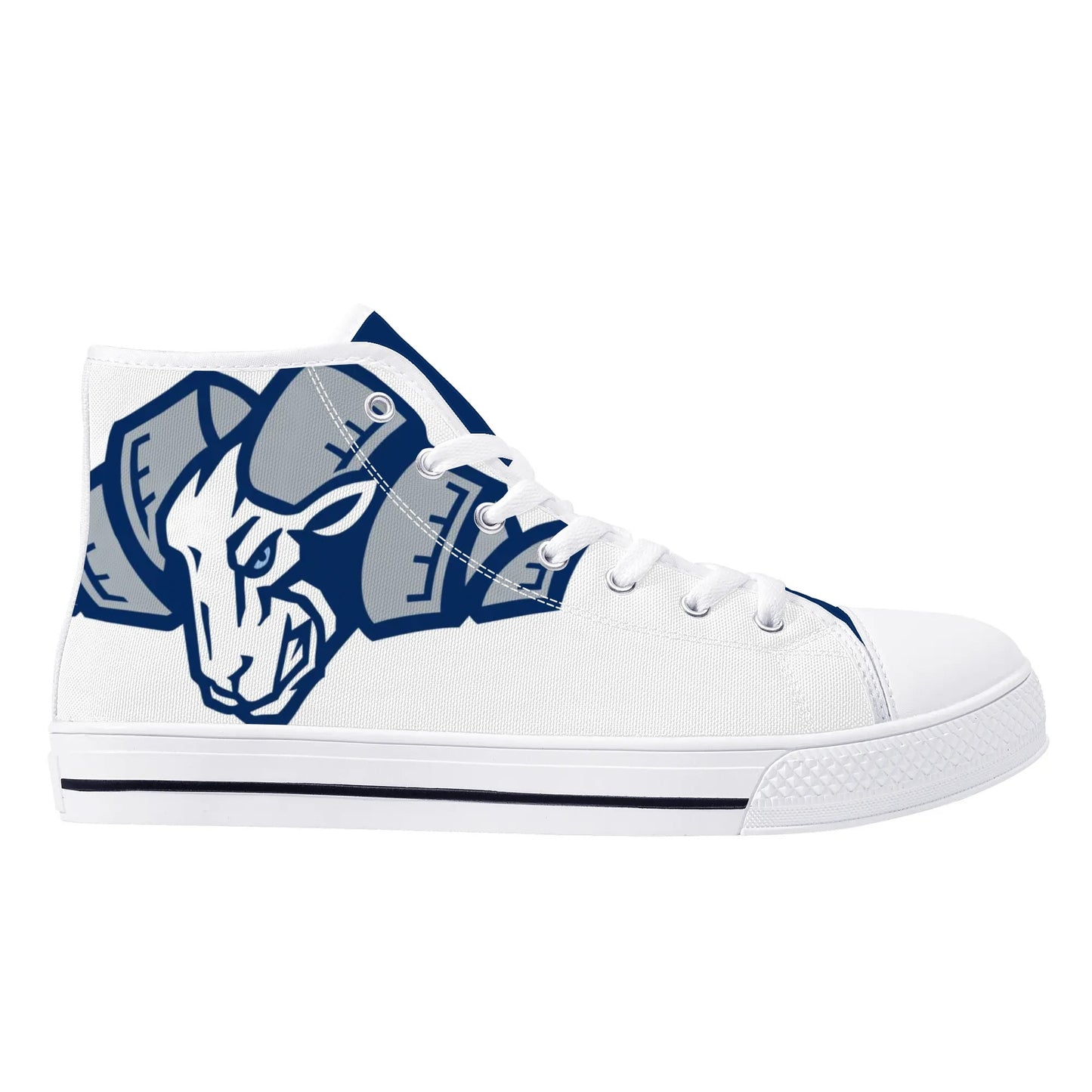 UNC TARHEELS - Mens High Top Canvas Shoes