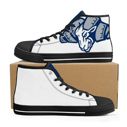 UNC TARHEELS - Mens High Top Canvas Shoes