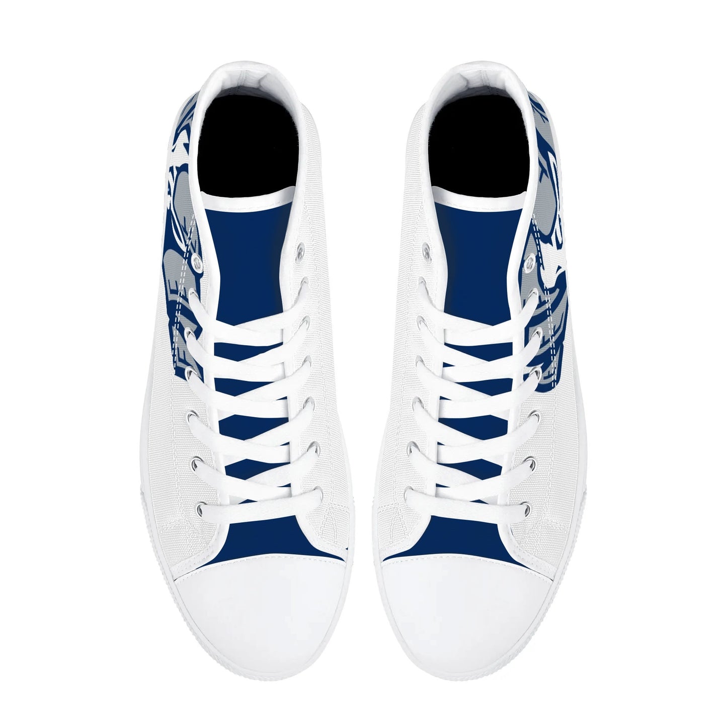 UNC TARHEELS - Mens High Top Canvas Shoes