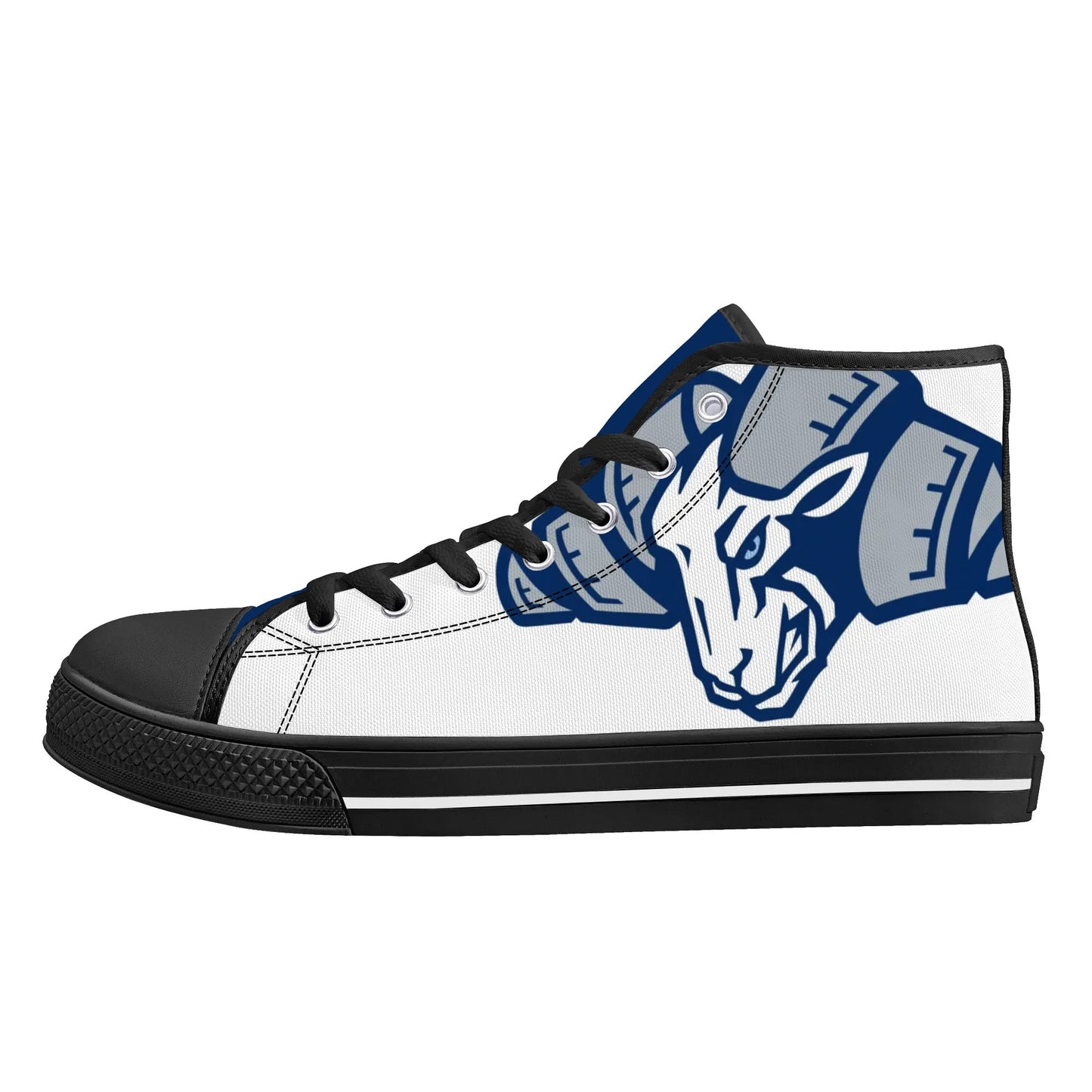 UNC TARHEELS - Mens High Top Canvas Shoes