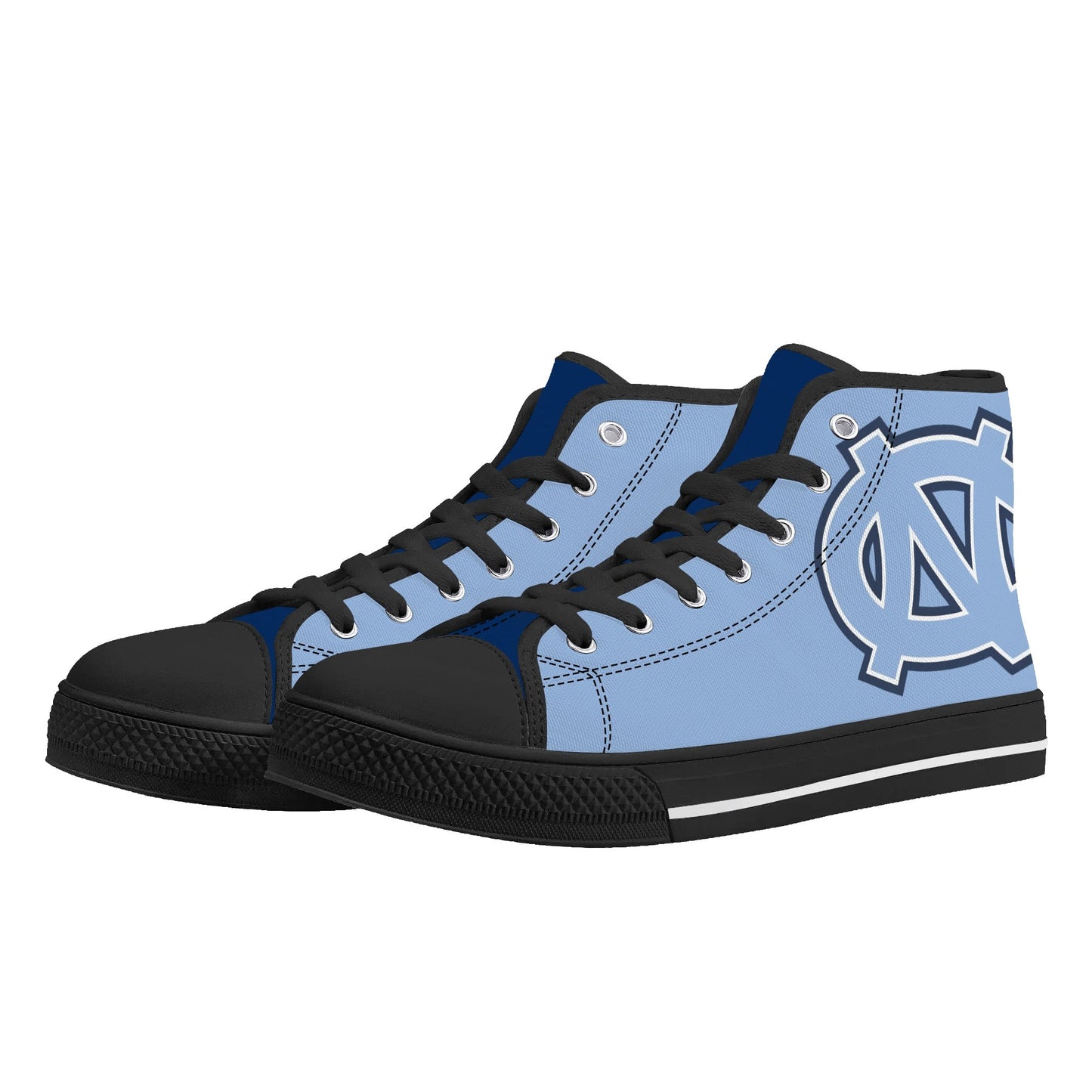 UNC Tarheels - Mens High Top Canvas Shoes