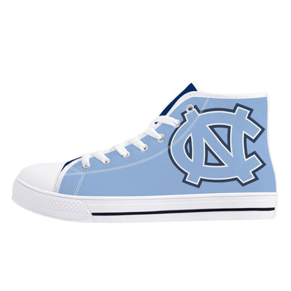 UNC Tarheels - Mens High Top Canvas Shoes