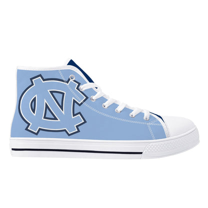 UNC Tarheels - Mens High Top Canvas Shoes