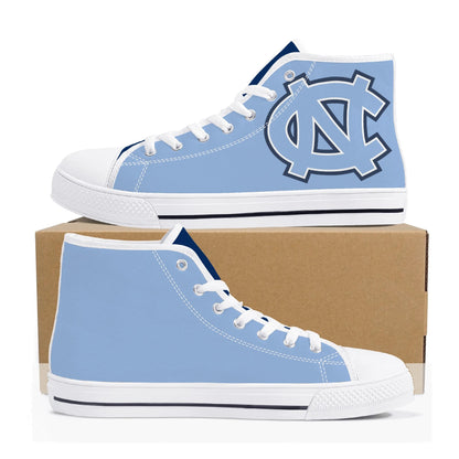 UNC Tarheels - Mens High Top Canvas Shoes