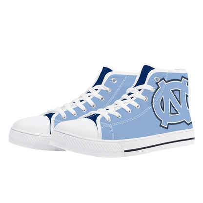 UNC Tarheels - Mens High Top Canvas Shoes