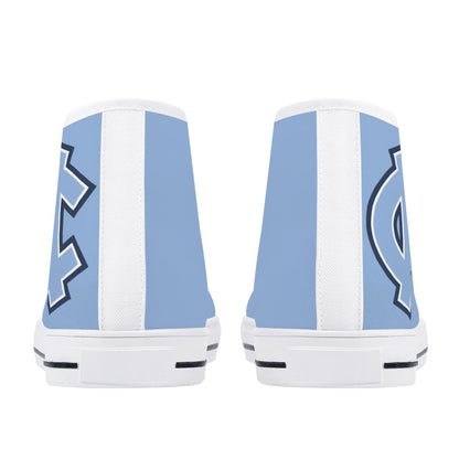 UNC Tarheels - Mens High Top Canvas Shoes