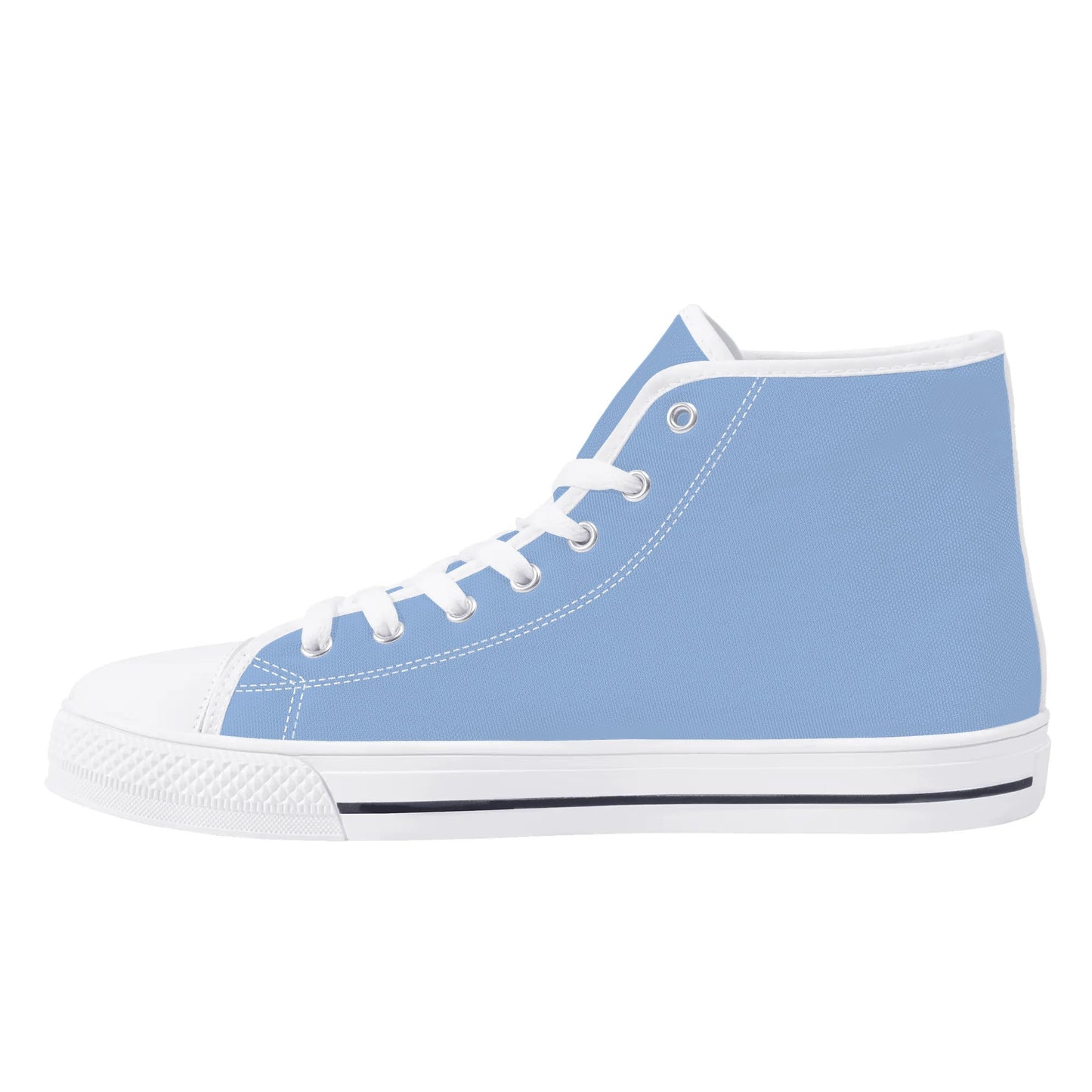 UNC Tarheels - Mens High Top Canvas Shoes - MONOCHROMATIC