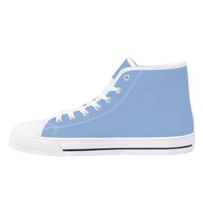 UNC TARHEELS - Mens High Top Canvas Shoes - Checkered Tongue