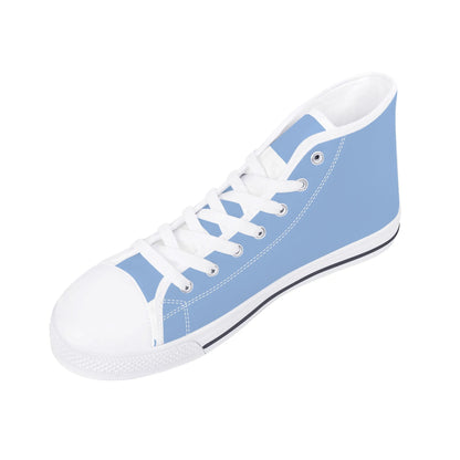 UNC TARHEELS - Mens High Top Canvas Shoes - Checkered Tongue