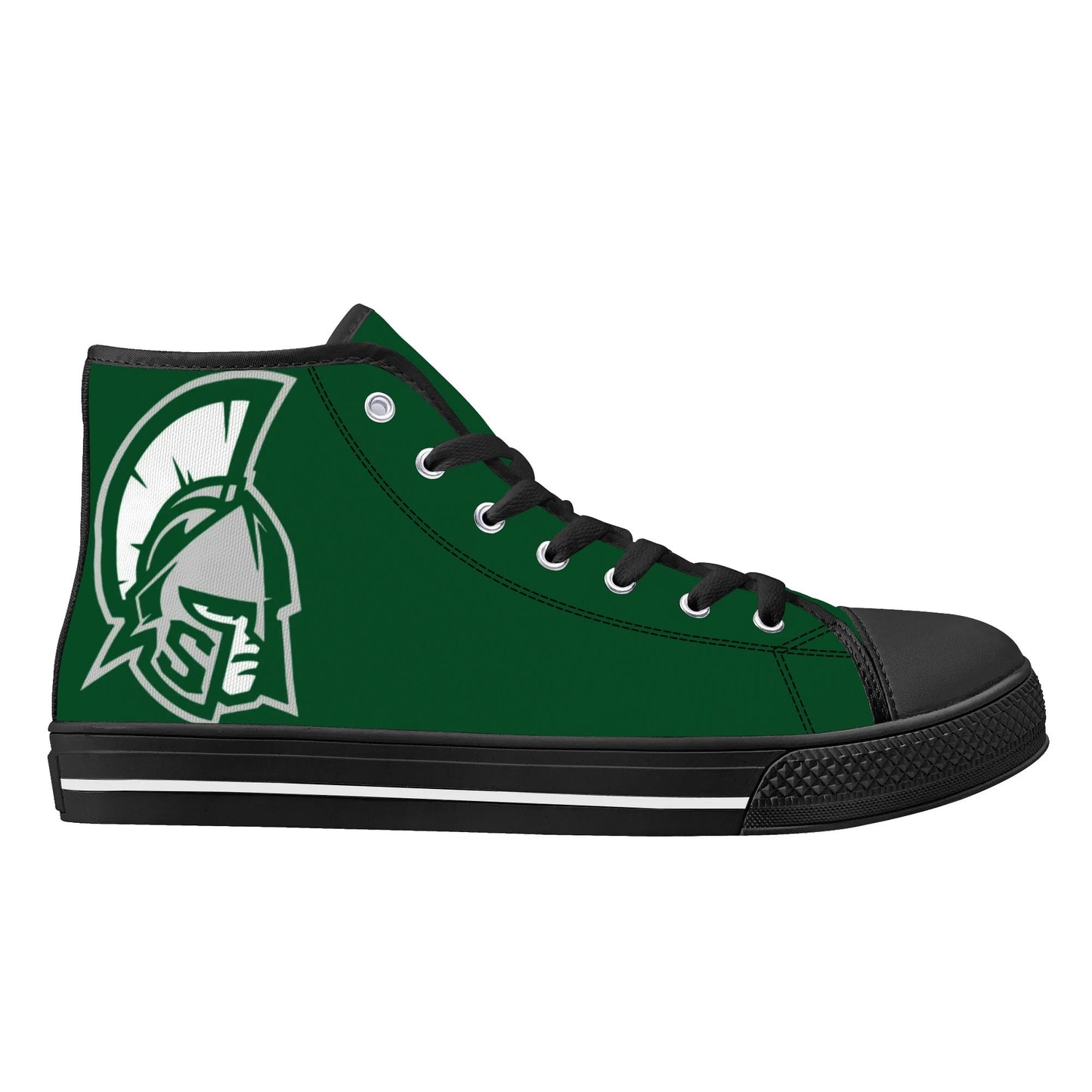 MICHIGAN STATE SPARTANS - Mens High Top Canvas Shoes - MONOCHROMATIC