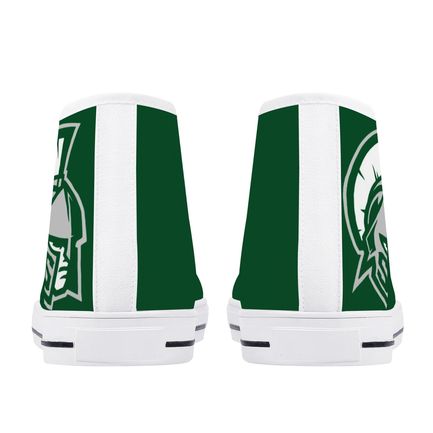 MICHIGAN STATE SPARTANS - Mens High Top Canvas Shoes - MONOCHROMATIC