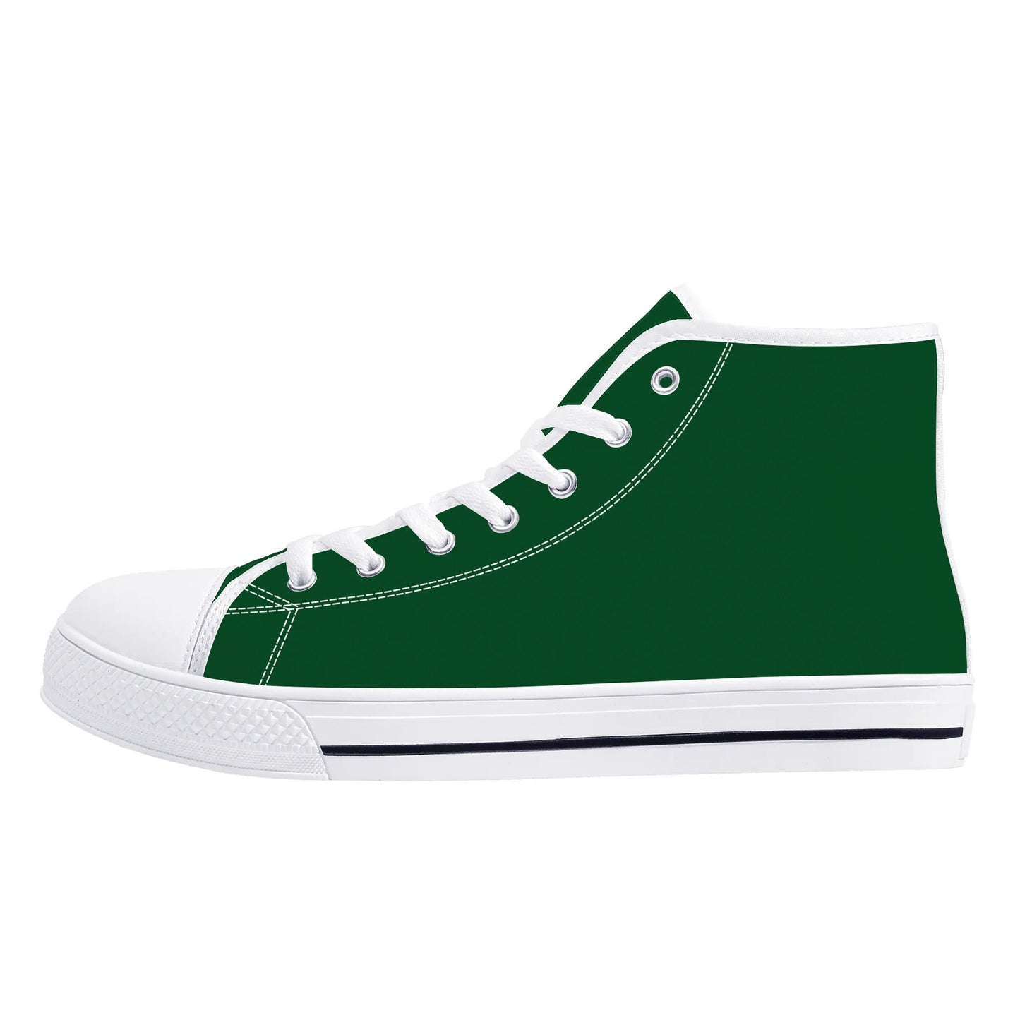 Michigan State Spartans - Mens High Top Canvas Shoes - Spartan Logo Tongue