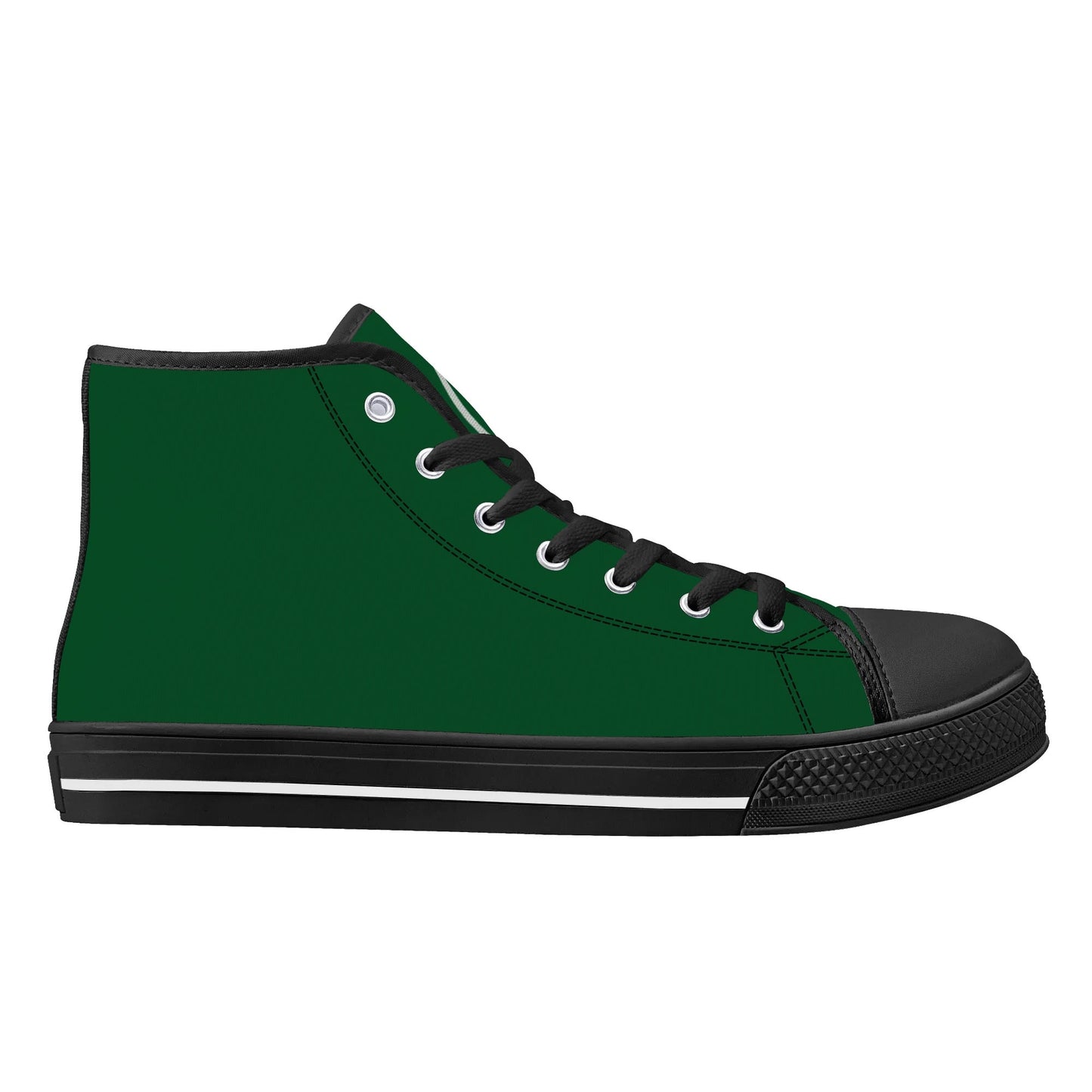 Michigan State Spartans - Mens High Top Canvas Shoes - Spartan Logo Tongue