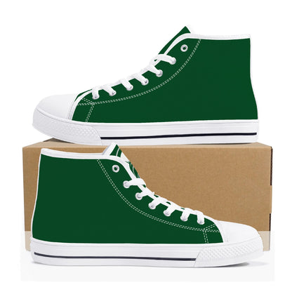 Michigan State Spartans - Mens High Top Canvas Shoes - Spartan Logo Tongue