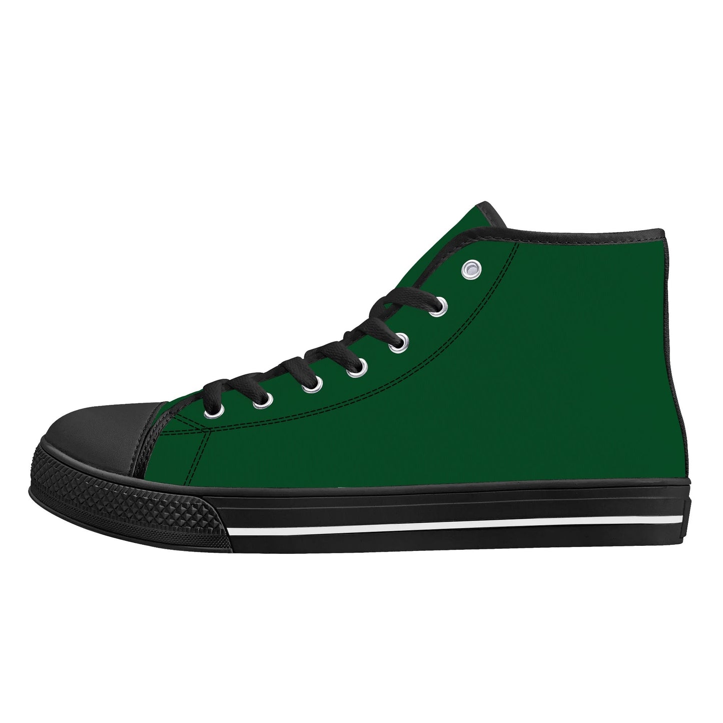 Michigan State Spartans - Mens High Top Canvas Shoes - Spartan Logo Tongue