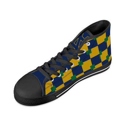 Notre Dame - Tri Colored / no Logo / Mens High Top Canvas Shoes