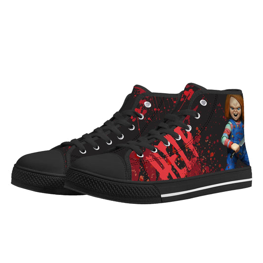 Halloween; "Chucky" Unleashed - Mens High Top Canvas Shoes